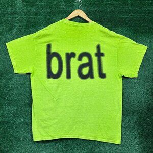 Charli XCX Brat Hyperpop Album Oversized T-Shirt Size Large